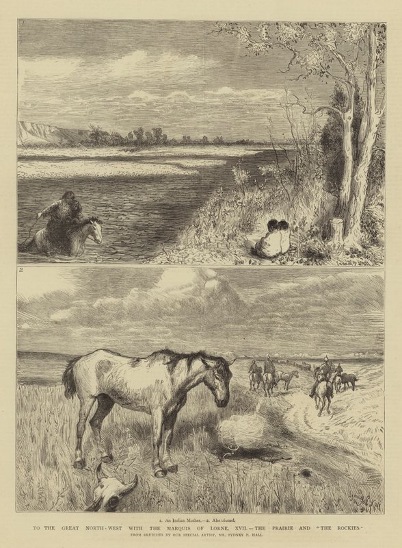 Para o Grande Noroeste com o Marquês de Lorne, XVII, a Pradaria e as Montanhas Rochosas de Sydney Prior Hall