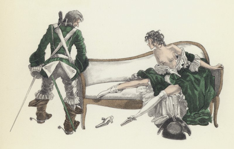 Ilustração para Voltaires Candide de Sylvain Sauvage