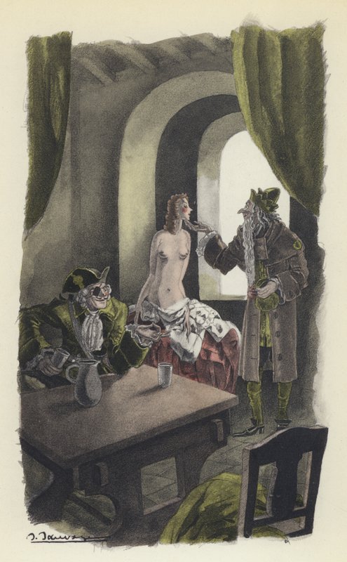 Ilustração para Voltaires Candide de Sylvain Sauvage