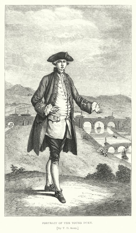 Retrato do Jovem Duque (gravura) de T. D. (after) Scott