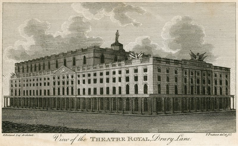 Vista, de, a, teatro, real, drury, pista, londres de T. Prattent