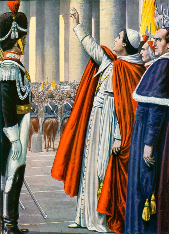 18 de julho de 1846, o Papa Pio IX declara anistia de Tancredi Scarpelli