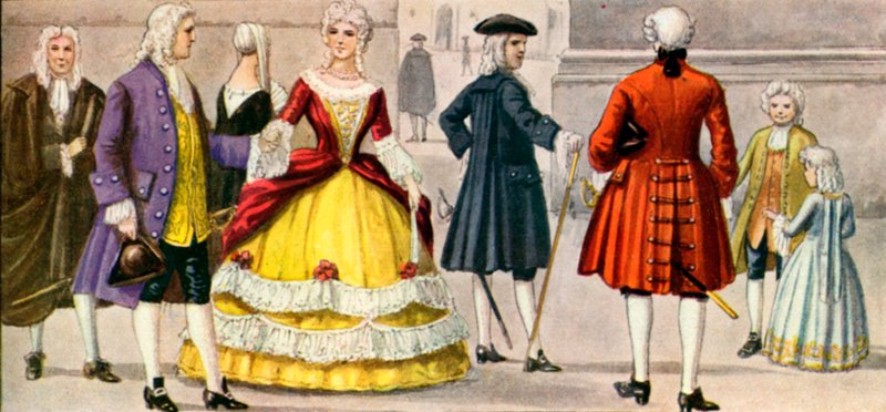 Vestido italiano do século XVIII de Tancredi Scarpelli