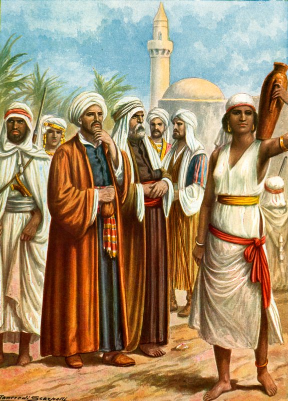 Árabes - beduínos masculinos e femininos de Tancredi Scarpelli