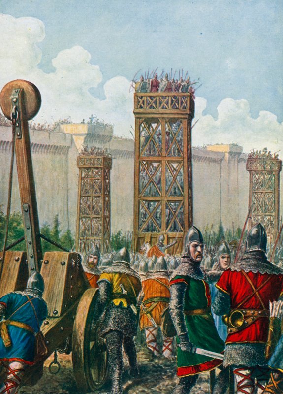 General Bizantino Belisário conquistando Roma em 536 de Tancredi Scarpelli