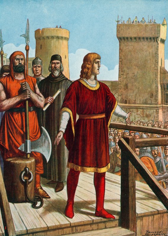 Conrad da Suábia é executado, 29 de outubro de 1268 de Tancredi Scarpelli