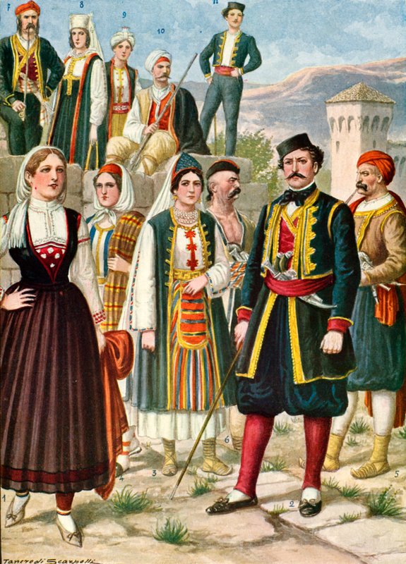 Trajes da Dalmácia e Morlacchi de Tancredi Scarpelli