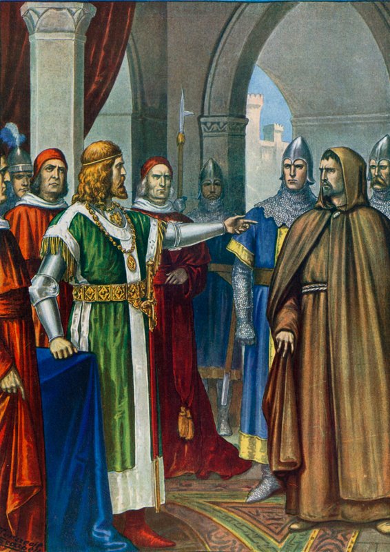 Frederico Barbarossa e Arnold de Brescia de Tancredi Scarpelli