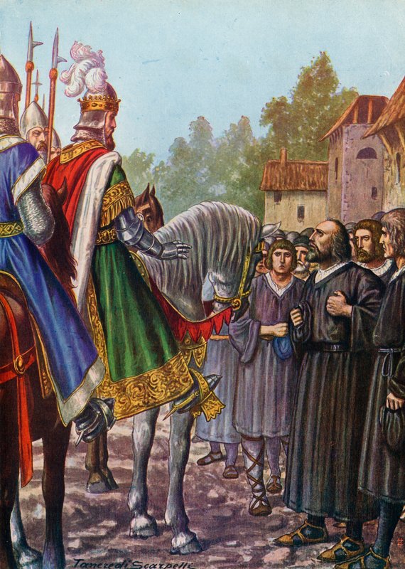 Frederico Barbarossa, em 1158, pediu por seus habitantes para reconstruir Lodi de Tancredi Scarpelli