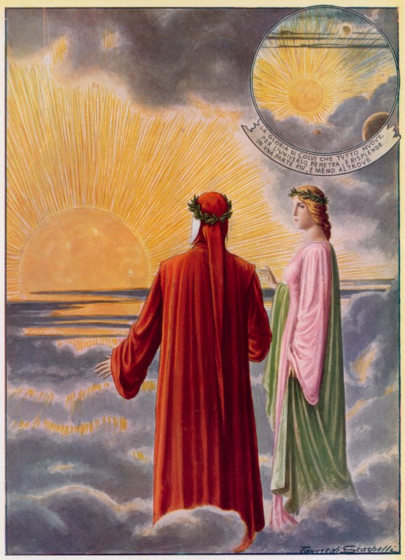 Ilustração para a Divina Comédia de Dante de Tancredi Scarpelli