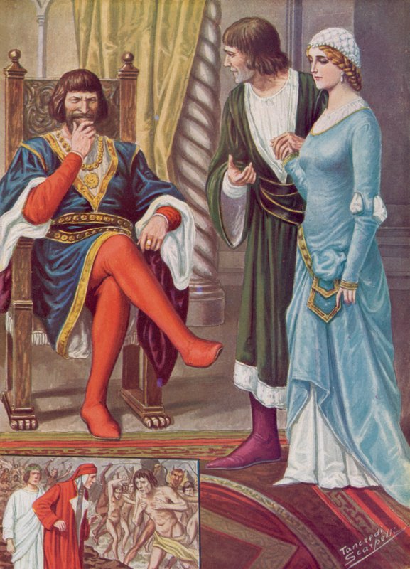 Ilustração para a Divina Comédia de Dante de Tancredi Scarpelli