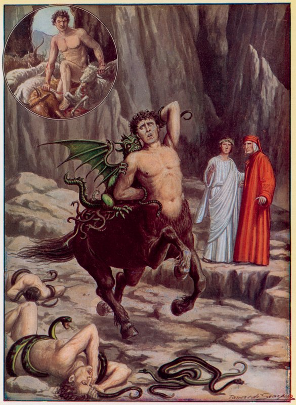 Ilustração para a Divina Comédia de Dante de Tancredi Scarpelli