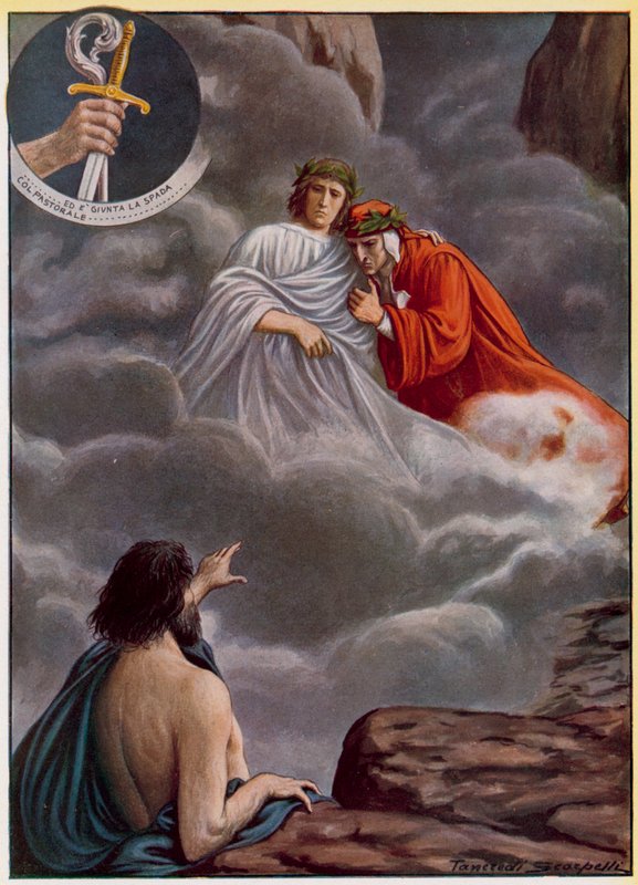 Ilustração para a Divina Comédia de Dante de Tancredi Scarpelli