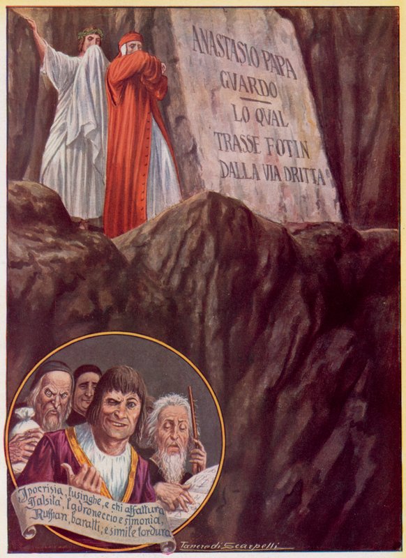 Ilustração para a Divina Comédia de Dante de Tancredi Scarpelli