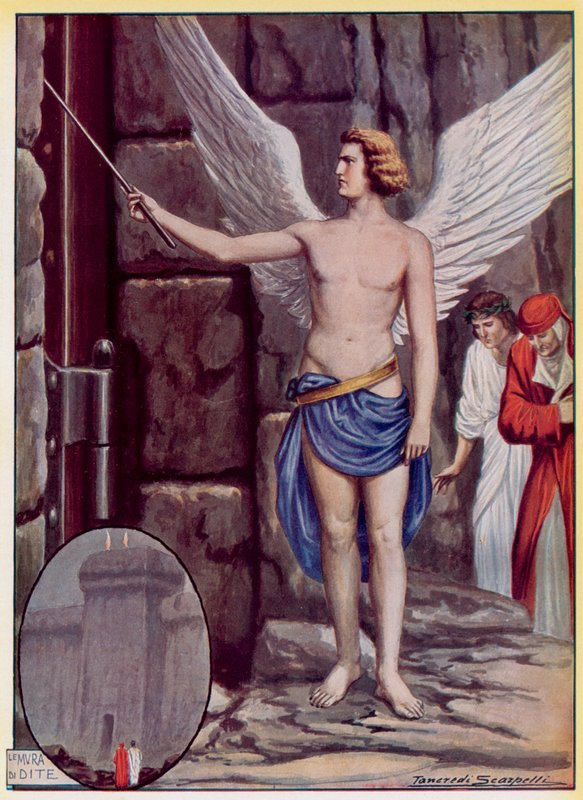 Ilustração para a Divina Comédia de Dante de Tancredi Scarpelli