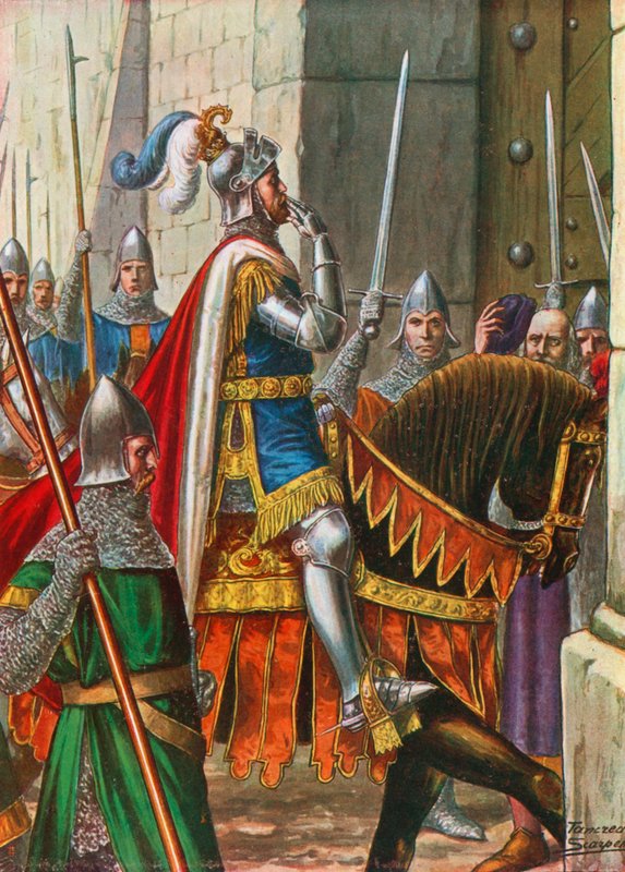 Em 1237, Ezzelino da Romano, aliado de Frederico II, entra em Pádua de Tancredi Scarpelli