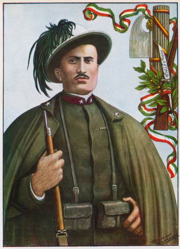 Soldado de infantaria Benito Mussolini de Tancredi Scarpelli
