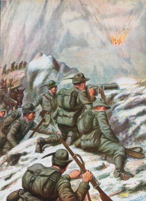 Soldados italianos na 1ª Guerra de Tancredi Scarpelli