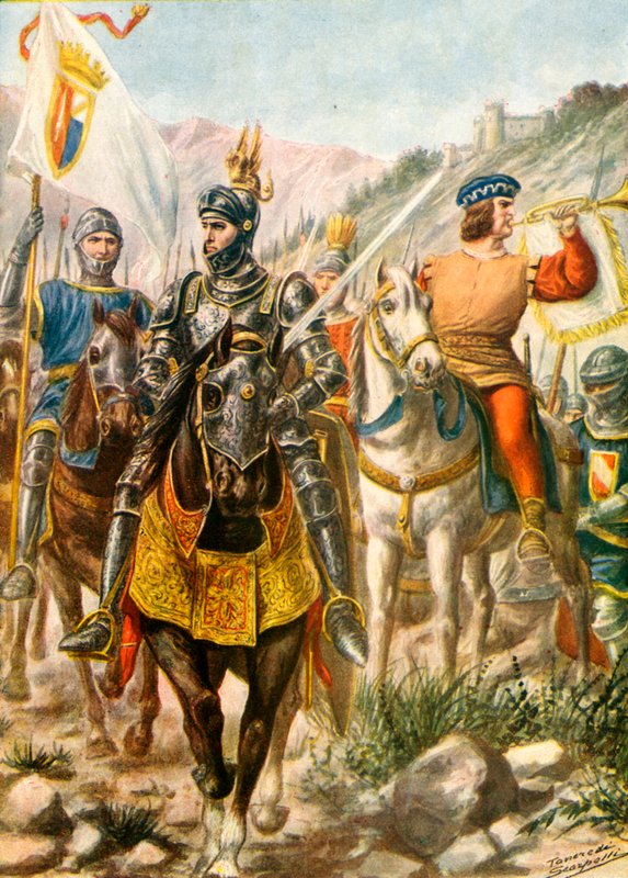 Soldados lombardos dos séculos XIV e XV de Tancredi Scarpelli