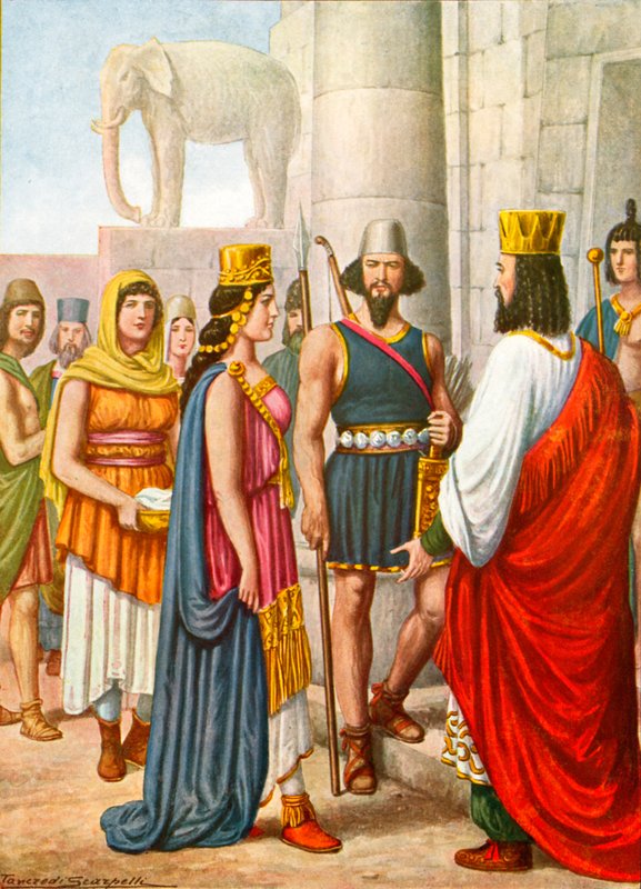 Trajes persas de Tancredi Scarpelli