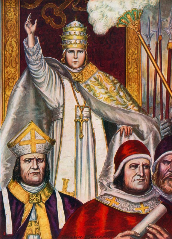 Papa Bento IX eleito Papa aos 12 anos de idade, em 1032 de Tancredi Scarpelli