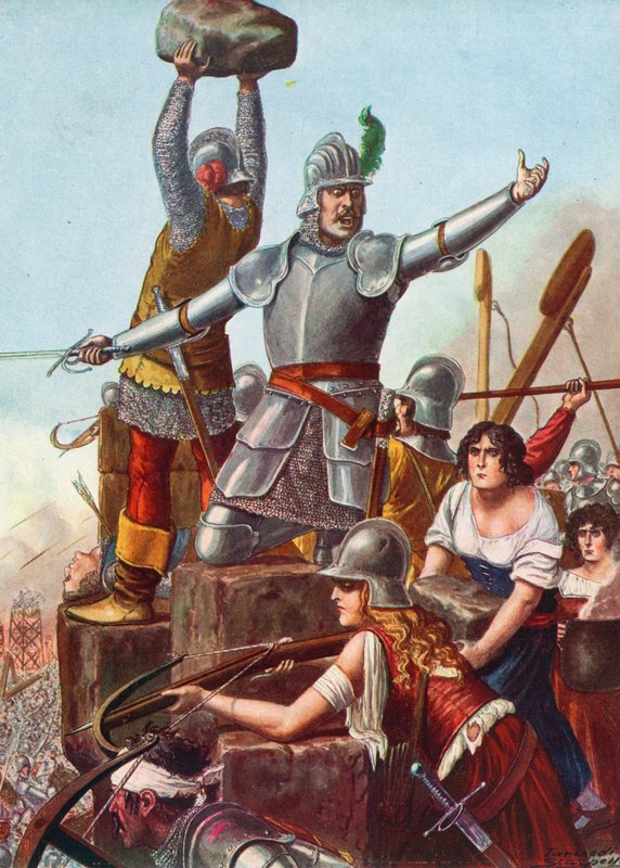 Os Brescians sob a liderança do Venetian Francesco Barbaro de Tancredi Scarpelli