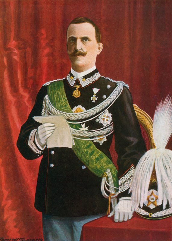 Leitura de Vittorio Emanuel III, 1900 de Tancredi Scarpelli