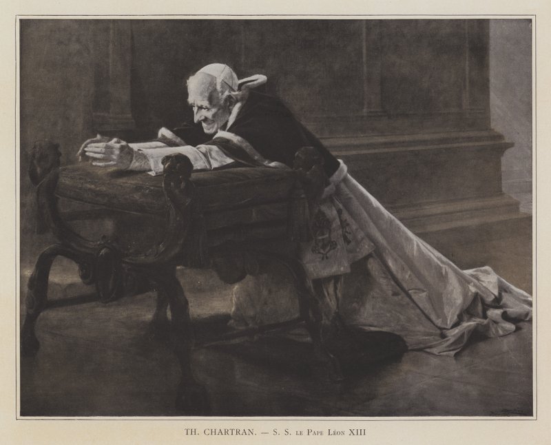 Papa Leão XIII (litho) de Theobald (after) Chartran