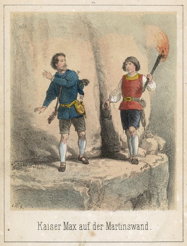 Imperador Max no Martinswall de Theodor Hosemann