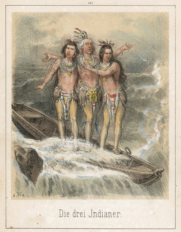 Os três índios de Theodor Hosemann