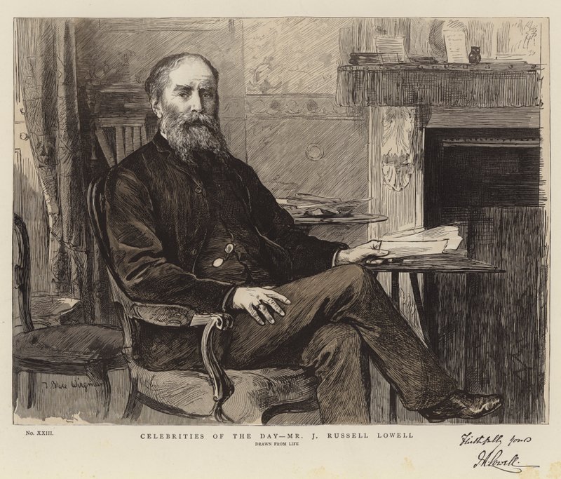 Celebridades do dia, o Sr. J Russell Lowell de Theodore Blake Wirgman