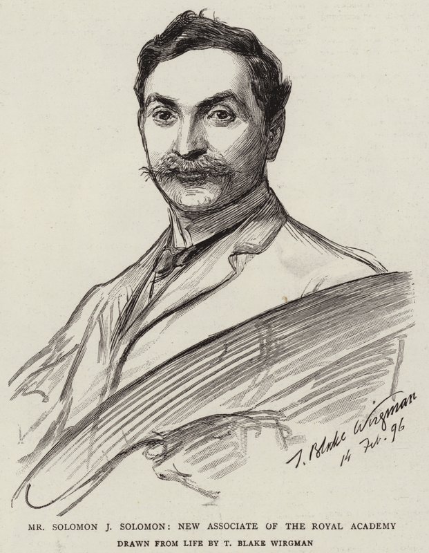 Sr. Solomon J Solomon, novo associado da Royal Academy de Theodore Blake Wirgman