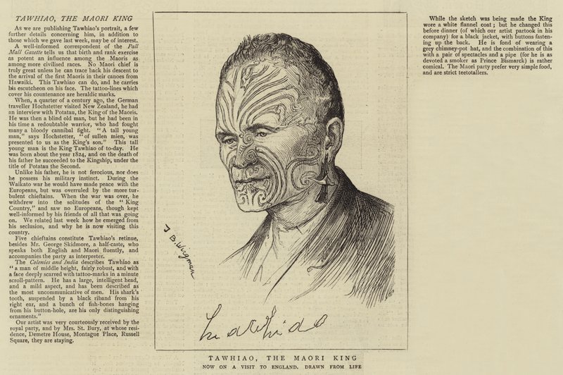 Tawhiao, o rei maori de Theodore Blake Wirgman