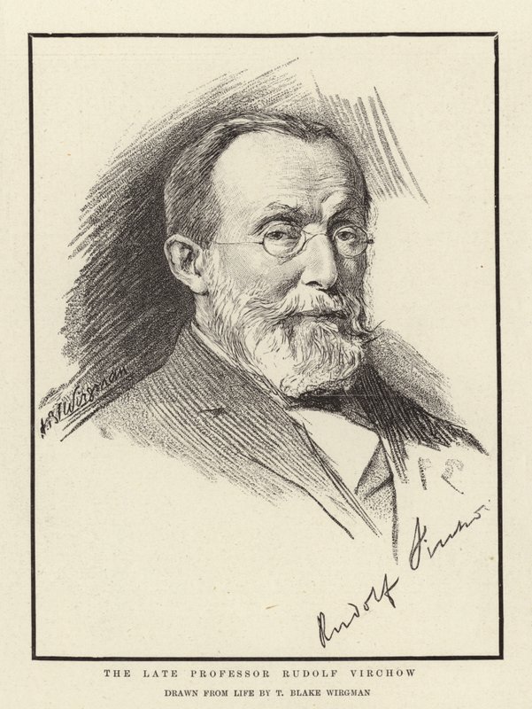 O falecido professor Rudolf Virchow de Theodore Blake Wirgman