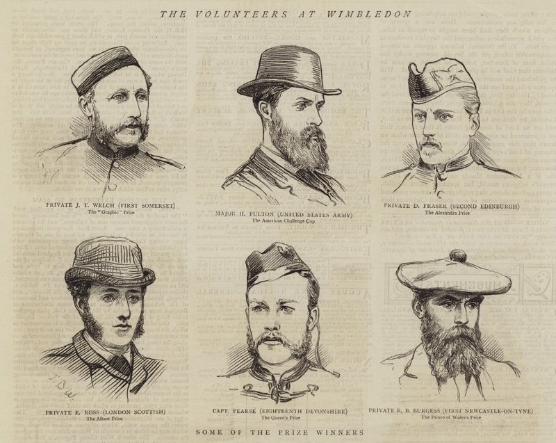 Os voluntários em Wimbledon de Theodore Blake Wirgman
