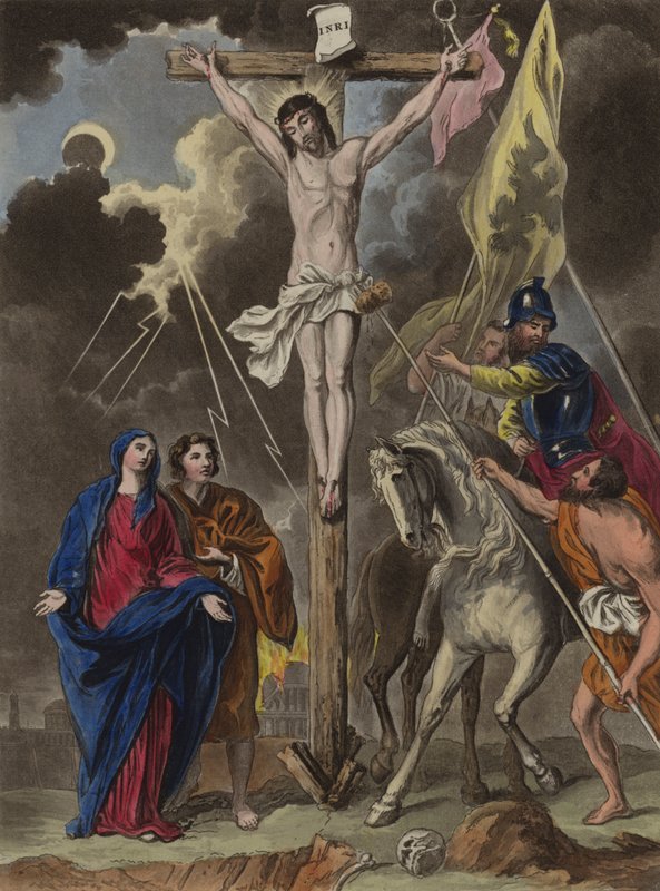 A crucificação (gravura) de Theodore (after) Lane