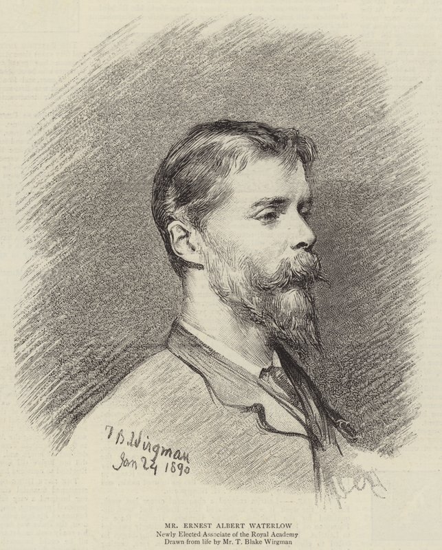 Sr. Ernest Albert Waterlow (gravura) de Theodore Blake (after) Wirgman