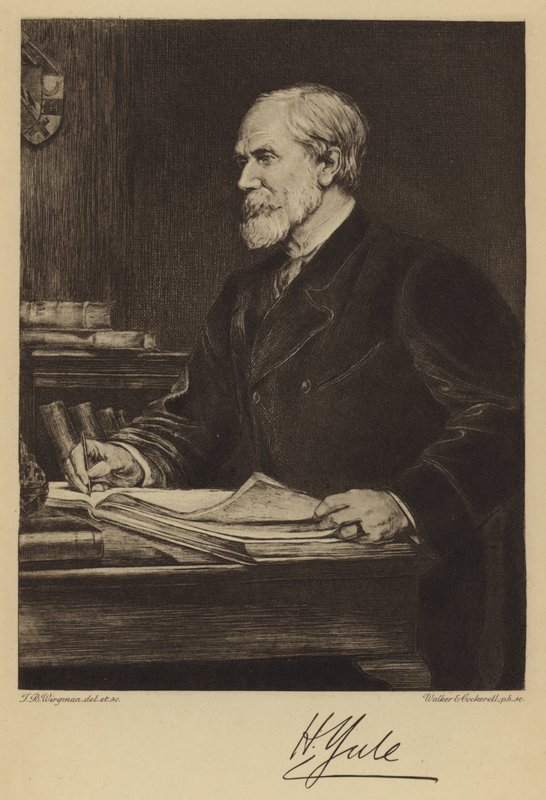 Sir Henry Yule (gravura) de Theodore Blake (after) Wirgman