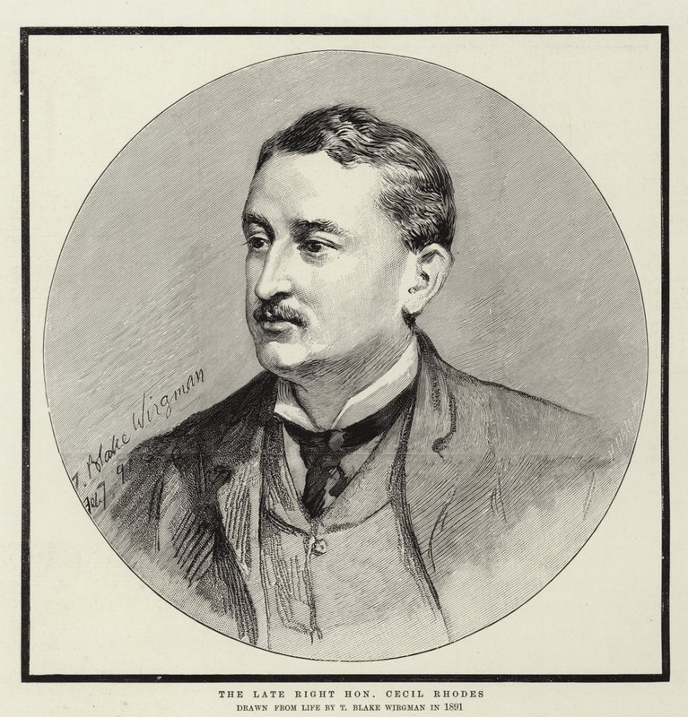 O bem-passado honrado Cecil Rhodes de Theodore Blake Wirgman