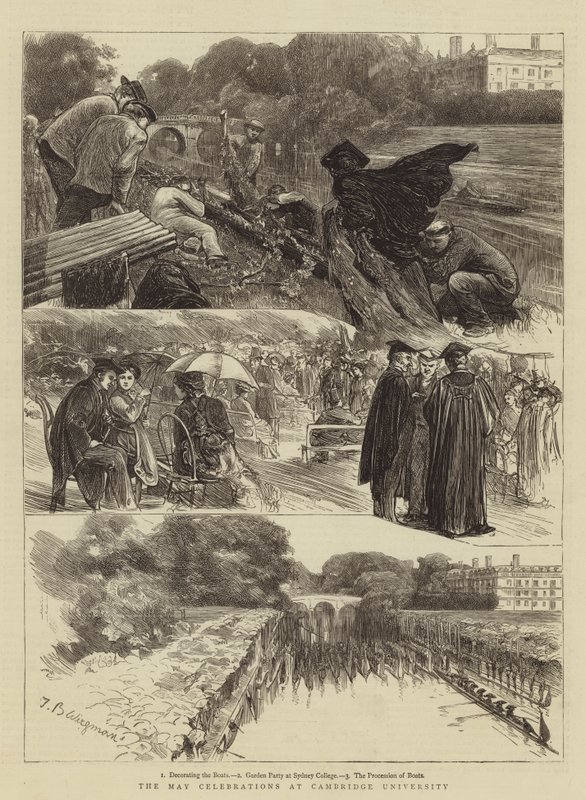 As celebrações de maio na Universidade de Cambridge de Theodore Blake Wirgman