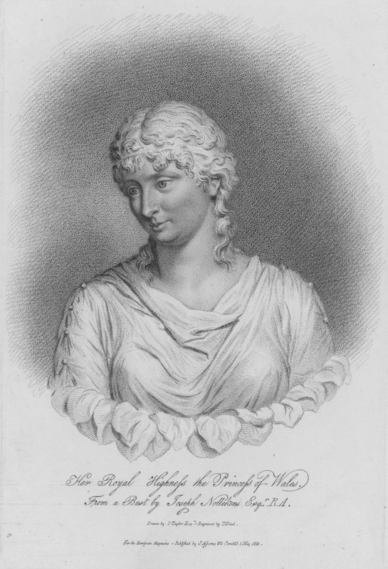 Rainha Caroline, consorte do rei George IV, quando a princesa de Gales de Thomas Blood