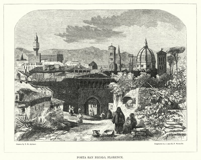 Porta San Nicolo, Florença de Thomas Brabazon Aylmer