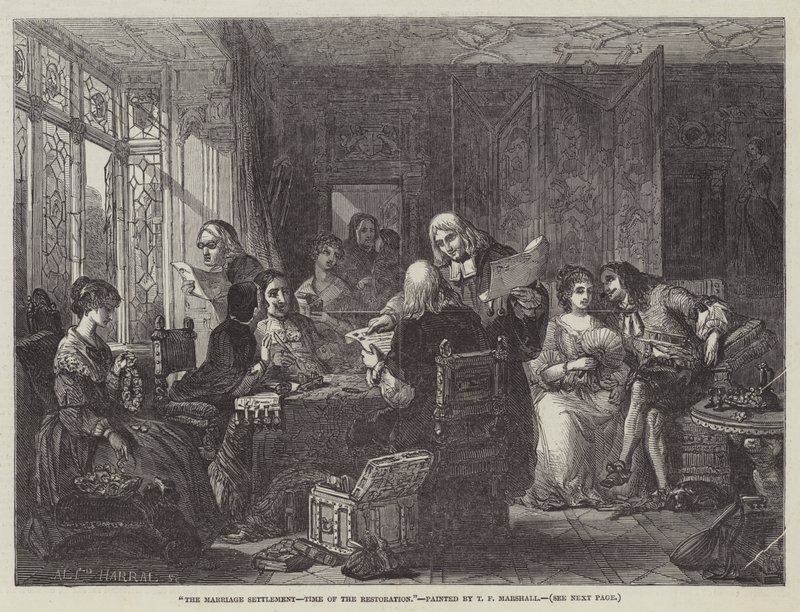 O Acordo de Casamento, Tempo da Restauração de Thomas Falcon Marshall