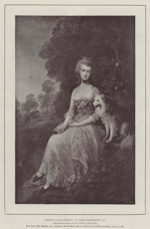 Retrato da Sra. Robinson de Thomas Gainsborough