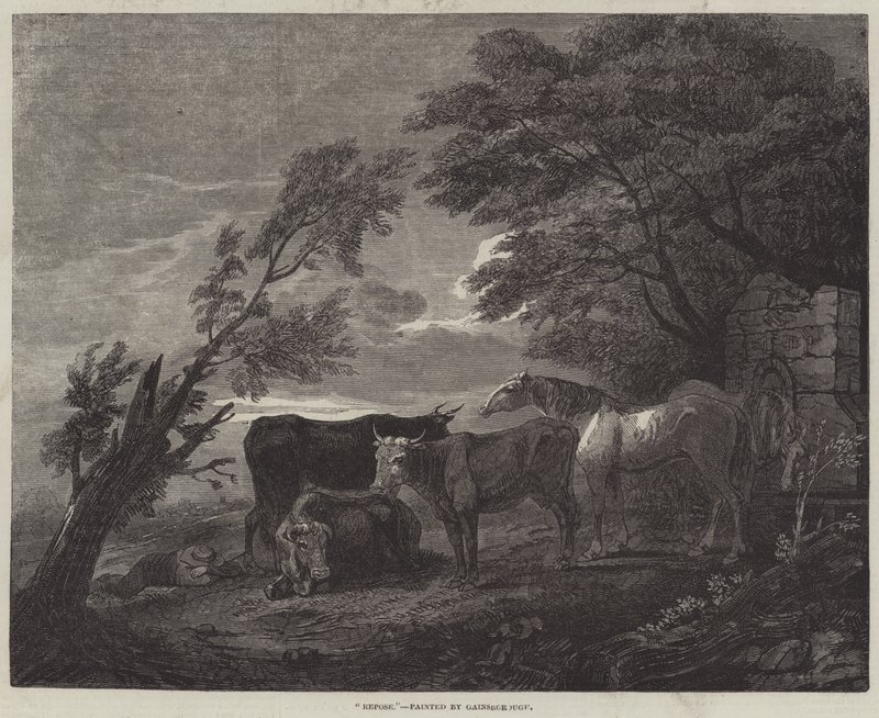 repouso de Thomas Gainsborough