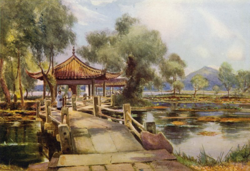 Hangchow, Ilha dos Lótus, Lago Oeste de Thomas Hodgson Liddell