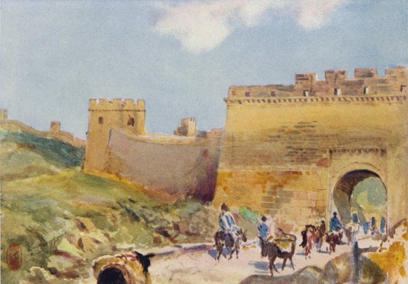 Nankow Pass, portão da grande muralha de Thomas Hodgson Liddell