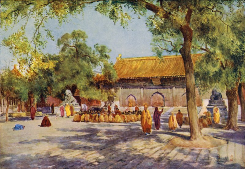 Pequim, o Templo do Lama de Thomas Hodgson Liddell