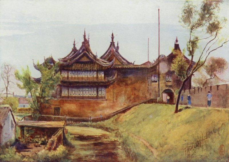 Xangai, o Templo das Peças, Muralha da Cidade de Thomas Hodgson Liddell
