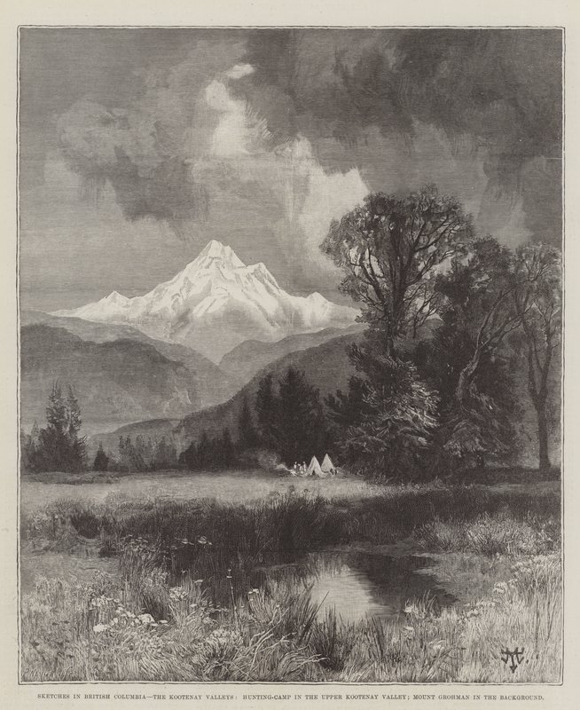 Esboços na Colúmbia Britânica de Thomas Moran